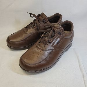 SAS Mens Time Out Brown Leather Tripad Walking Shoes Oxfords Size 11 M USA
